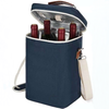 Leakproof 4 Bottle Wine Cooler Bag Custom Champagne Portable Wine Carrying Bag Cooler Insulated with Corkscrew Opener