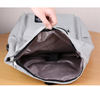 White Mens Travel Backpack Bags Expendabled Roll Top Rucksack Durable Large College School Book Bags Anti Theft Casual Daypack