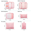 7 Set Packing Cubes With Shoe Bag Luggage Laundry Bag Suitcase Organizers For Travel Accessories
