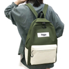Stylish Black Travel College School Student Backpack for Girls Lightweight Laptop Backpack for Women Girls