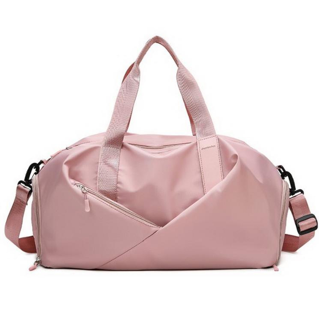 Fashionable Women Duffle Sport Bag Ladies Yoga Bag Waterproof Polyester Fitness Travel Duffel Bag For Girls