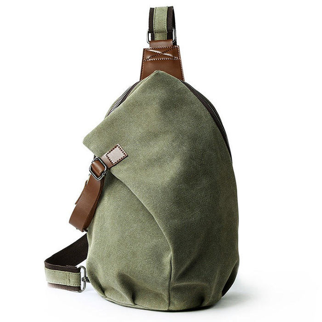 no moq sling canvas bag small one shoulder backpack crossbody bag for men women