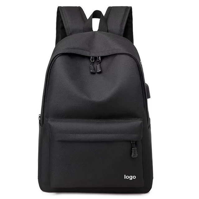 Waterproof Black Laptop Backpack with Usb Charging Port Light Weight Collegue School Bookbags for Men And Women