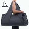 Big Yoga Mat Bag with Pockets Custom Cotton Canvas Yoga Mat Carrying Bag Washable Yoga Cover Bag
