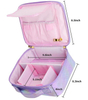 Customized Fashion Women Ladies Travel PU Leather Cosmetic Cases Make Up Organizer Toiletry Bag Makeup Case Storage Bag