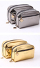 Fashion Gold Pu Cosmetic Bag High Quality Waterproof Makeup Bags Custom Pouch Bag Toietry Wholesale