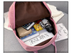Fashion casual school computer daypack bag custom label teenager girls corduroy backpack pink tote backpack