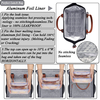 Adult Large Picnic Bag Lunch Box Insulated Lunch Cooler Bag Thermal Lunch Tote with Removable Shoulder Strap for Men