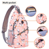 Custom Sling Bags Colorful Printing Daypack Hiking Chest Crossbody Women Men Travel Cycling