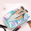Fashion Makeup Bags for Women And Girls Pu Leather Cosmetic Makeup Pouch Bag Multi Function Zipper Pouch