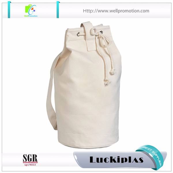 Heavy duty cotton canvas single strap sail bag , sailor bag with custom logo
