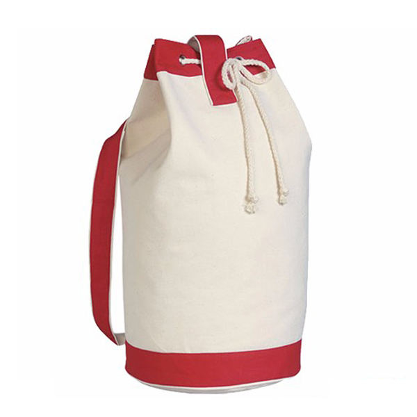 Heavy Duty Cotton Canvas Single Strap Sail Bag Sailor Bag with Custom Logo