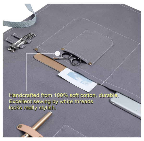 Customized logo New design cotton fabric apron stylist gift tool men apron
