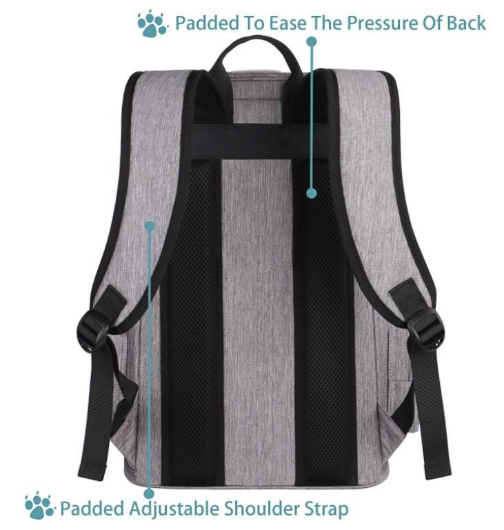 Comfort Cat Backpack Bag Large Pet Carrier Bag Airline Approved Hiking Travel Camping Outdoor Hold Pets Up to 18 Lbs