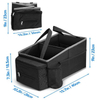 Portable Foldable Car Organizer Storage Bag SUV Trunk Organiser Truck Backseat Storage Container with Front Cooler Pocket