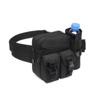 Outdoor Fashionable Sport Running Waterproof Oxford Waist Bag With Bottle Holder Man Traveling Hiking