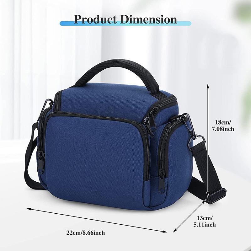 Blue Outdoor Waterproof Crossbody Single Shoulder Camera Bag DSLR Organizer SLR Accessories Bags For Traveling