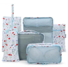 Wholesale Custom Sublimation Printing Light Weight Polyester Travel Suitcase Organizer Pouch Luggage Compression Packing Cubes