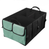 Foldable SUV Front Back Seat Storage Container Collapsible 3-Compartment Cargo Trunk Storage Organizer with Multiple Pocket