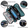 Portable Small Traveling Green Men's Toiletry Shaving Kit Bags Cosmetic Bag Skincare Storage Zipper Organizer Makeup Holder