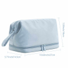 Private Label Double Layer Makeup Bag Waterproof Cosmetic Bags Organizer for Women Travel Toiletry Bag Large Brush Case