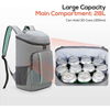 Outdoor Gray Picnic Hiking Customize Logo Insulated Backpack Cooler Lunch Bag Thermal Zipper Coolers Bags