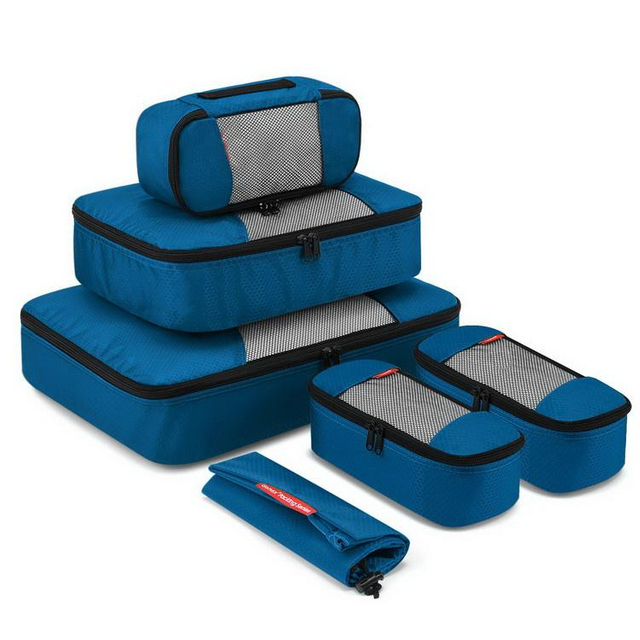 Top Sell Custom 6 Set Packing Cubes for Travelling Wholesale Luggage Compression Travel Packing Organizer