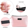 Fashionable Travel Custom Logo Waterproof Pink Luxury Women Cosmetic Bags Bulk Makeup Bags Pu Leather Pouches