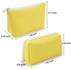 Portable PU Leather Utility Women Girls Make Up Toiletry Cosmetic Gift Bag Packaging Zipper Purse Makeup Pouch Bag