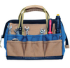Custom Multi-purpose Heavy Duty Electrian Carpenters Tool Bag Wide Open Zippered Storage Bag for Tool Storage