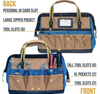 Custom Multi-purpose Heavy Duty Electrian Carpenters Tool Bag Wide Open Zippered Storage Bag for Tool Storage