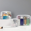 Promotional Portable Clear Makeup Bag Water Resistant Pvc Cosmetic Bag Organizer Transparent Travel Storage Pouch