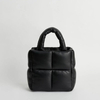 Padded quilted tote bag Women Casual Space Feather puffy handbag warm cute winter tote bag