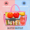 Long Time Insulated Aluminium Foil Eco-friendly PEVA Cooler Lunch Bag Large Capacity Camping Pinnic Food Delivery Hand Bag