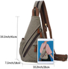 Good quality unisex sling bag chest shoulder backpack custom cotton canvas crossbody bag for men women