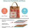 Reusable freezable thermal food container durable and leakproof snack bags eco friendly cork lunch bag for women
