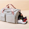 Large Capacity Pink Women Girls Sports Gym Duffle Bag Travel For Camping