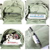 Customized Canvas Backpack Vintage Embroidery Casual Backpack Casual Bookbag Travel Rucksack for Men Women