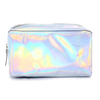 Water Resistant Ladies Holographic PU Leather Makeup Bag Fancy Customized Large Capacity Travel Cosmetic Bag