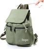 Customized Canvas Backpack Vintage Embroidery Casual Backpack Casual Bookbag Travel Rucksack for Men Women