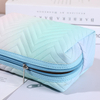 Custom Logo Small Travel Cosmetic Pouch Bag Lightweight Pu Leather Portable Makeup Zipper Pouch for Women Girl