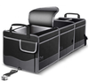 Large Capacity Multi-purpose Car Organizer With Cooler Compartment Insulated Foldable Backseat SUV Trunk Organizer For Cars