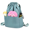Custom Logo Drawstring Backpack Water Resistant Drawstring Bag for Gym Shopping Sport Yoga