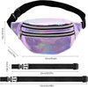 Waterproof Women Leather Fanny Pack Glitter Customized Logo Pu Leather Fanny Pack Outdoor Shoulder Bags