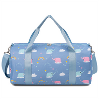 Custom Print Waterproof Overnight Duffle Bag for Kids Sports Gym Bag for Girls Teen