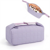 Custom Logo Portable Small Makeup Bag Travel Cosmetic Tool Pouch Toiletry Bag with Zipper for Woman