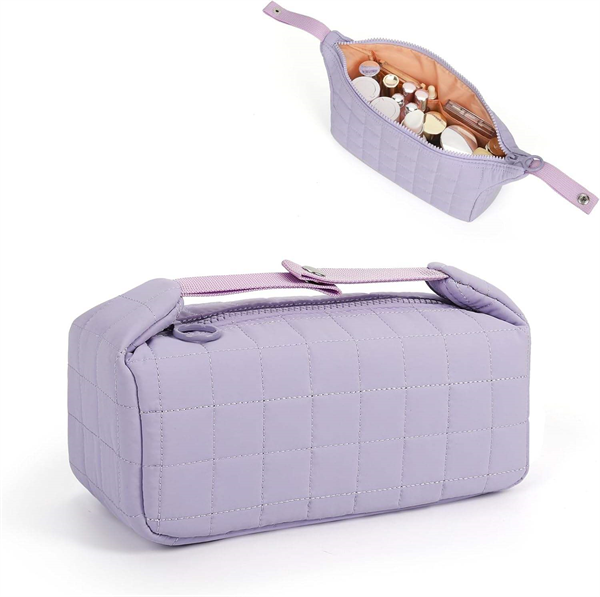 Custom Logo Portable Small Makeup Bag Travel Cosmetic Tool Pouch Toiletry Bag with Zipper for Woman