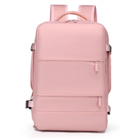 Large Capacity Dry-Wet Separation Travel Backpack Waterproof Laptop Sleeve USB Feature Versatile Style Made Polyester Lining