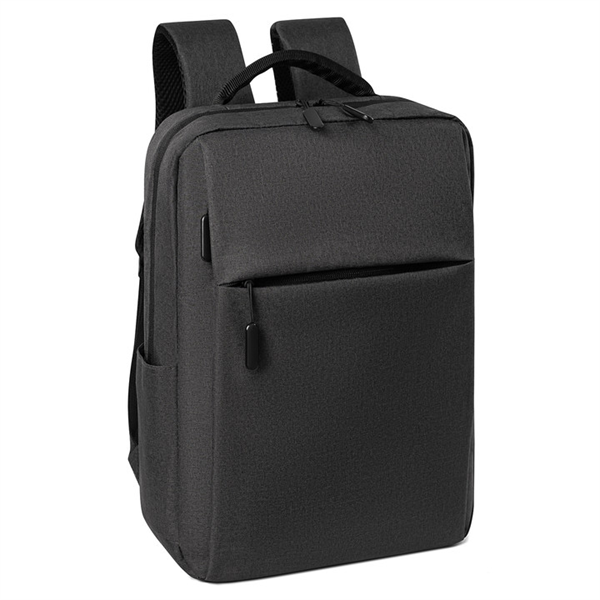 Unisex Large Waterproof Polyester Laptop Backpack With USB Feature Custom Strap And Zipper Closure for Outdoor Business Use
