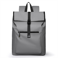 Waterproof Durable Comfortable Soft Fabric Multilevel Space Backpack with Large Capacity Roll Top Laptop Backpack in Big Space